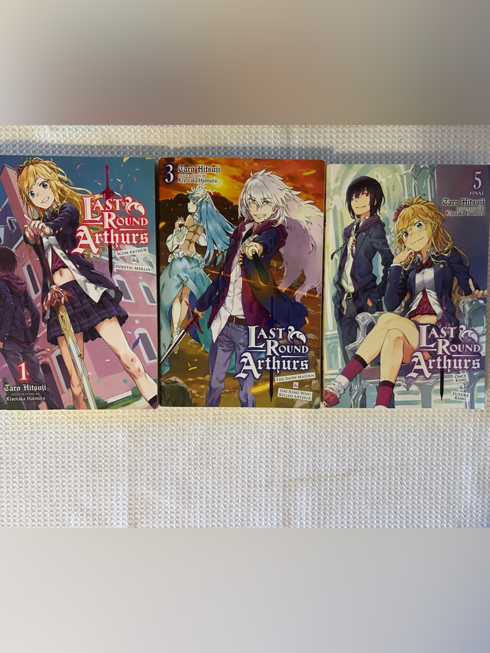 Last Round Arthurs Manga Lot Vol 1, 3 & 5 Yen Press English Softcover
